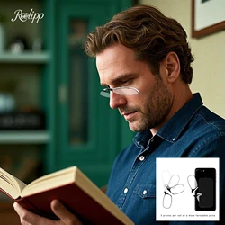 Occhiali da lettura con clip per naso da donna Mini occhiali ottici da uomo con scatola Occhiali da vista Occhiali da naso in schiuma