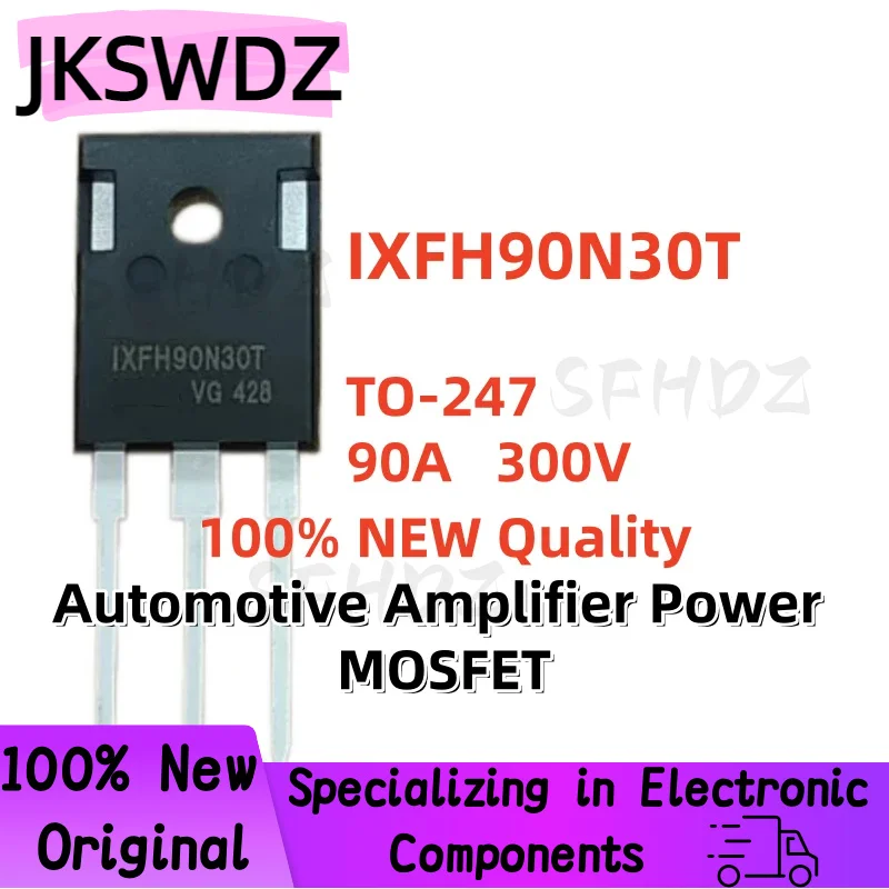

High Quality 5/10/20PCS 100% Brand New Original IXFH90N30T TO-247 90A 300V Automotive Amplifier Power MOSFET