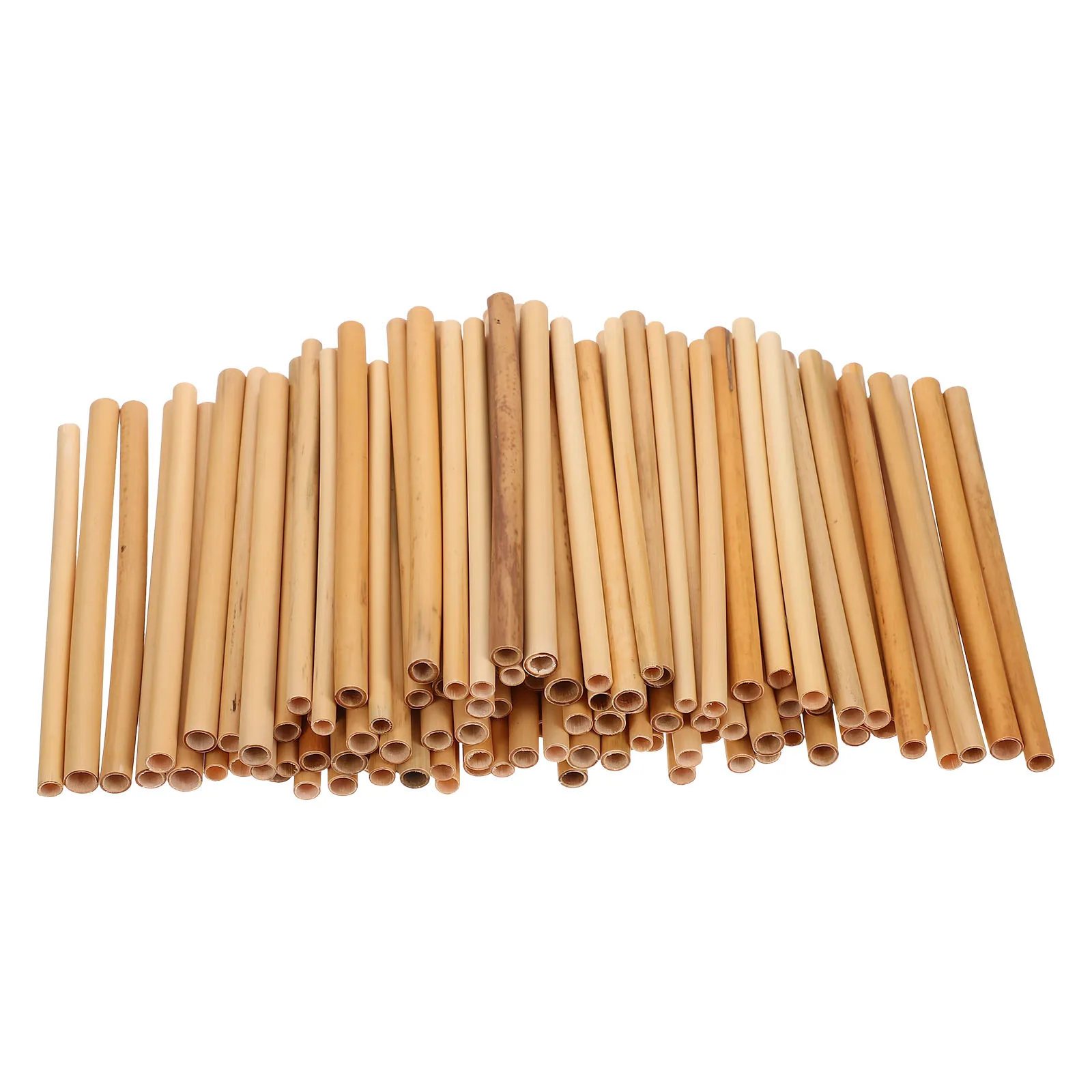 

100pcs Natural Reed Bee Tubes 15cm Length 0.6-0.8cm Diameter for Bee House Pollination Breeding DIY Beehive Supplies Nesting