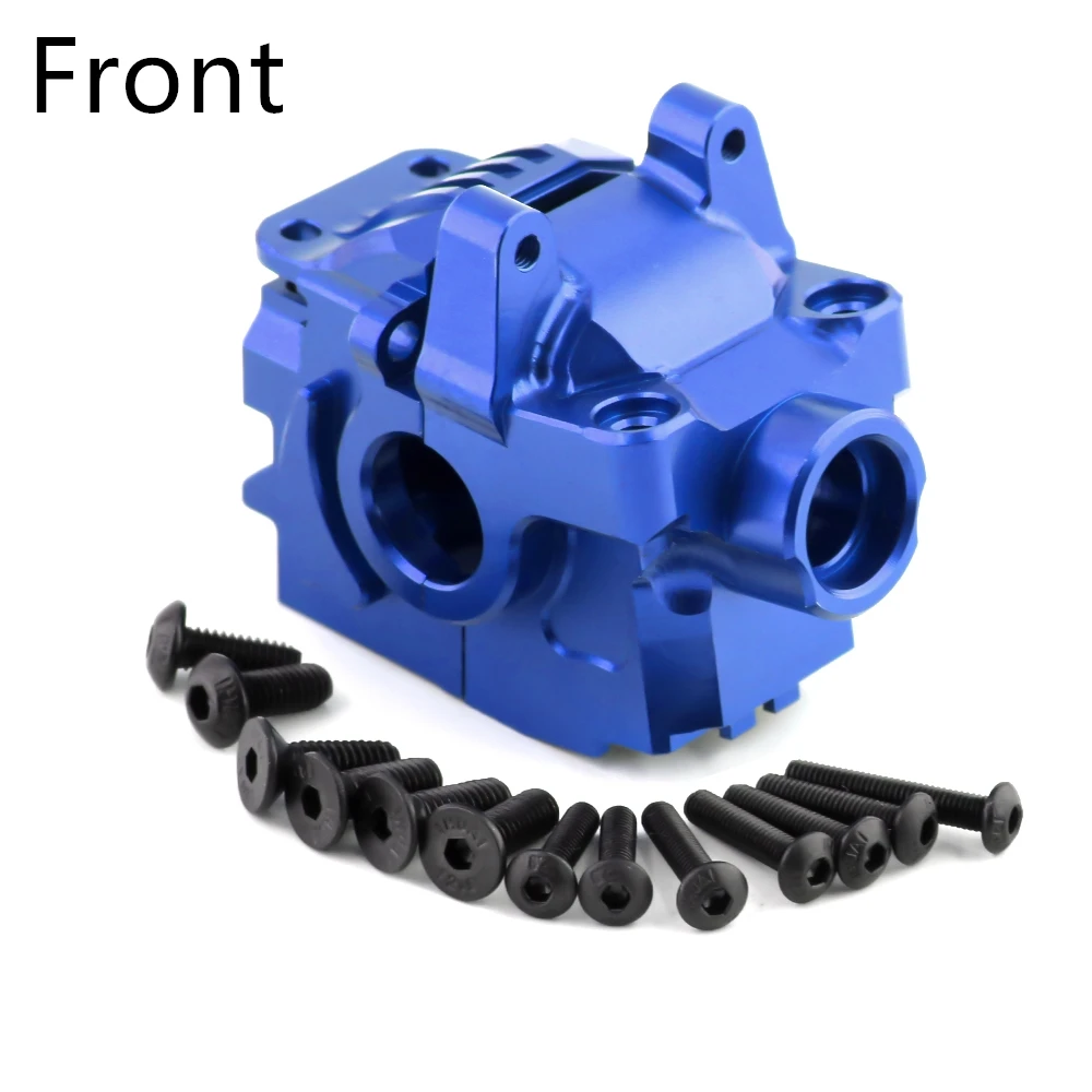 Metalen Versnellingsbak Voor En Achter Differentiële Behuizing 6880 6881 Voor 1/10 Traxxas Slash 4X4 Vxl Rustler Stormloop Hoss Upgrade-Onderdelen