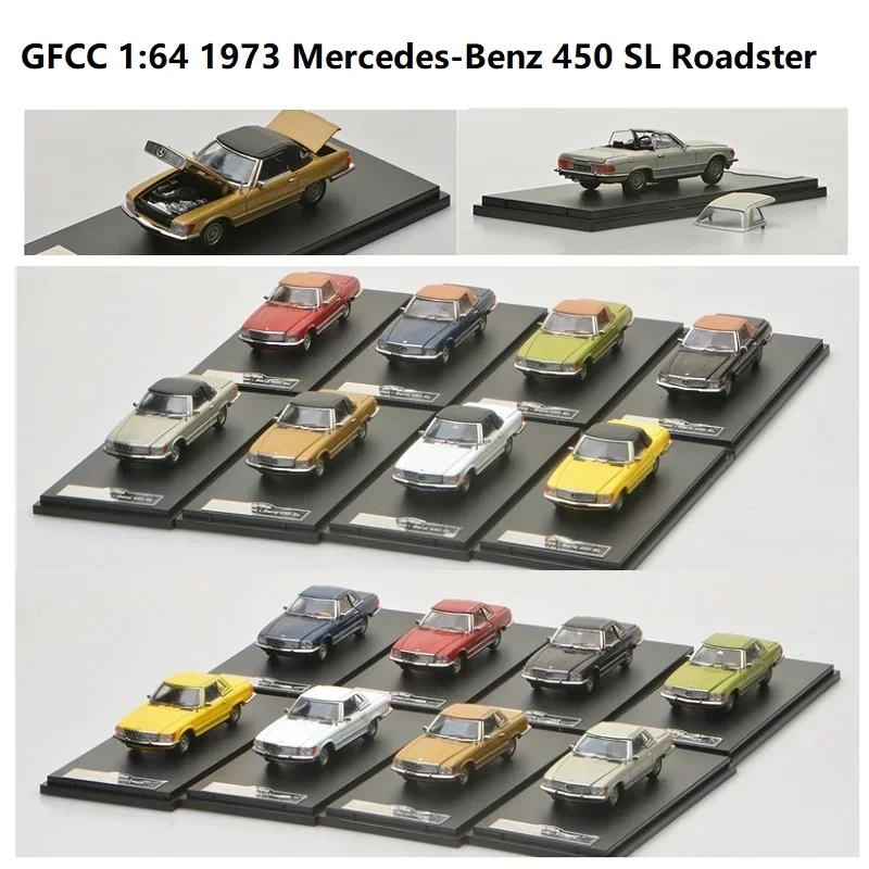 GFCC 1:64 1973 450 SL Roadster /hard-top Diecast Model Car