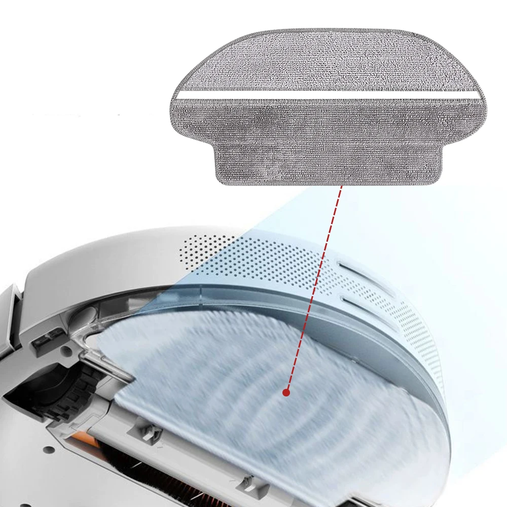Pano de esfregão de separação seca e molhada para Xiaomi Mijia Mop 2S/Pro/P/3C/S10EUS/LDS STYTJ02YM/ VIOMI V2Pro/V3/SE/S12 Peça de aspirador de pó