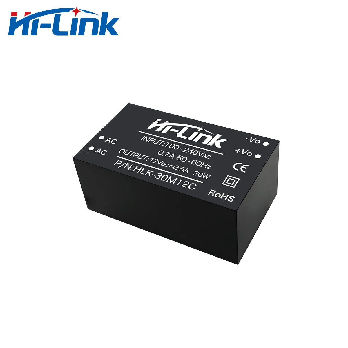 220V 110V to 30W 12V 2.5A AC DC Power Supply Module HLK-30M12C