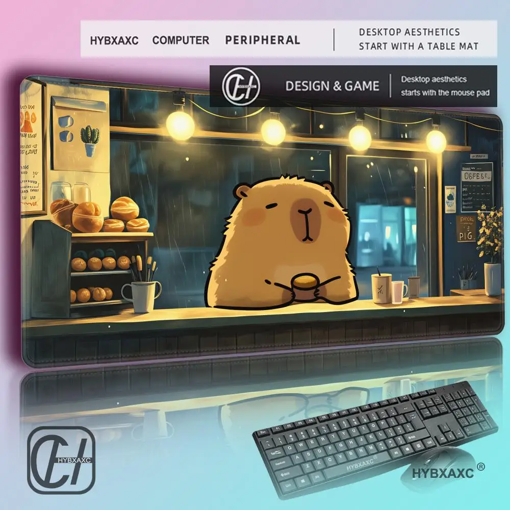 

HYBXAXC Computer Mouse Pad Gamer Japan Aesthetics Desk Mat Accessories Pc Cabinet Mousepad Keyboard Gaming Mats Large Mause