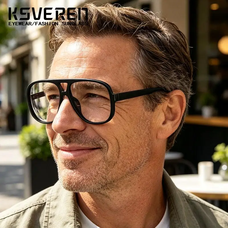 Pilot Anti Blue Light Reading Glasses Men Women Fashion Finished Prescription Computer Presbyopic Eyewear Customize Diopter