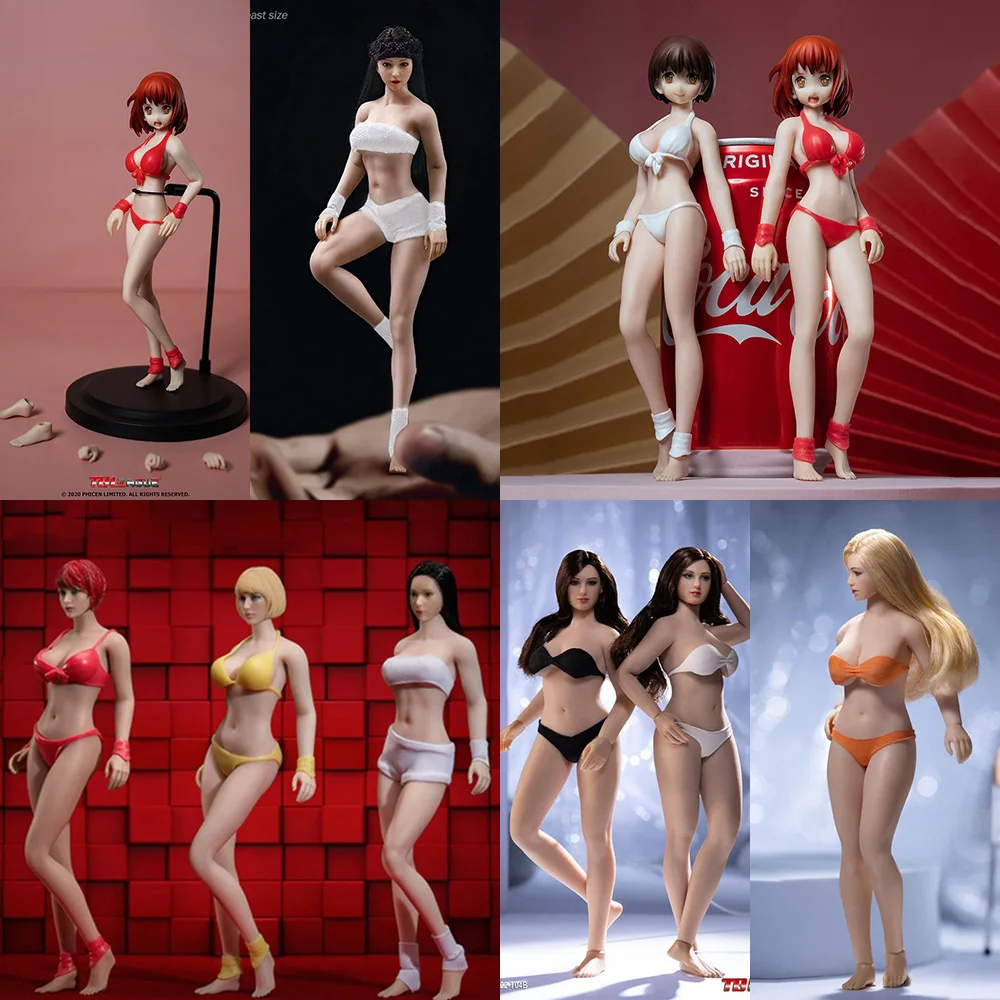 

TBLeague PH T01 T02 T03 T04 T05 1/12 Female Seamless Super Flexible Body 6'' Anime Plump Pale Suntan Skin Action Figure Body