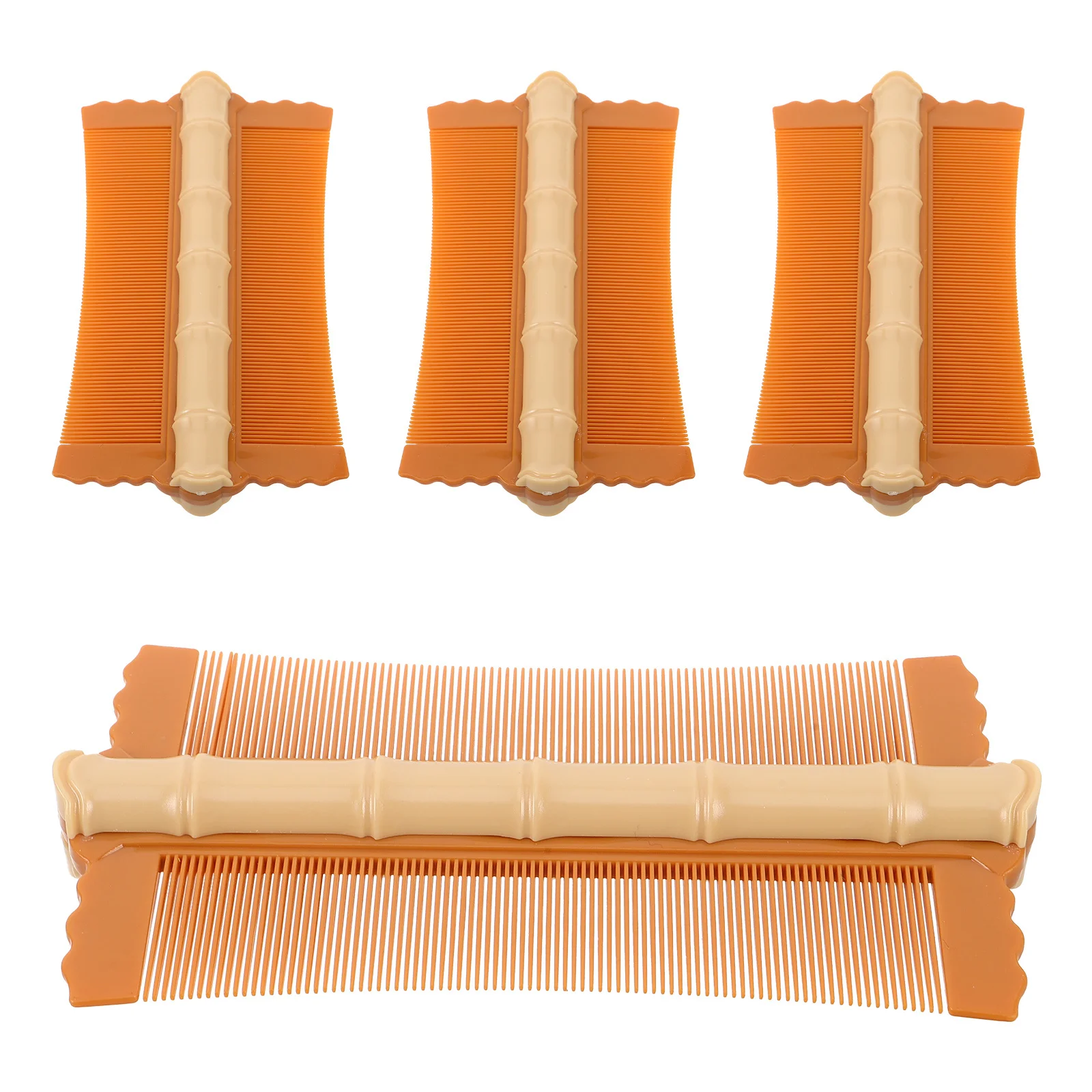 

4pcs Pet Care Comb Dual Sided Fine Tooth For Dandruff Nit Removal Scalp Cleaning Grooming Brush Dog Cat Detangler Health Care