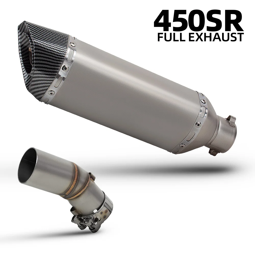 

Motorcycle escape mid pipe For CFMOTO 450SR 450SS 450NK 450 SR/SS/NK 2022-2026 Moto exhaust Slip on Line performance muffler kit
