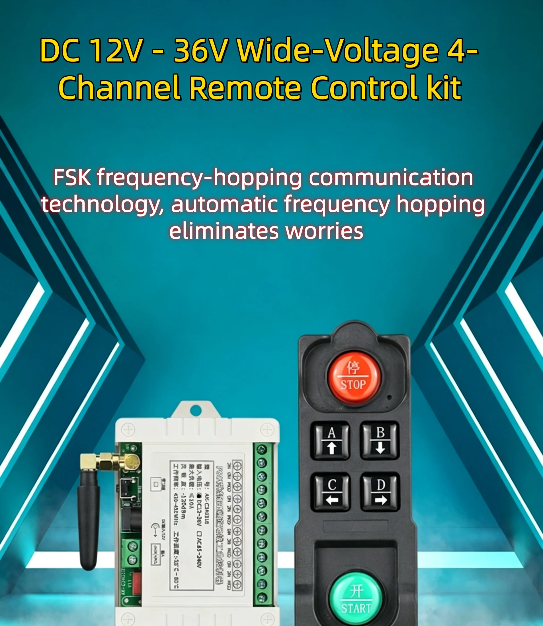 4-channel-fsk-frequency-hopping-wireless-remote-control-switch-dc12v-36v-for-motors-lights-water-pumps-elevators