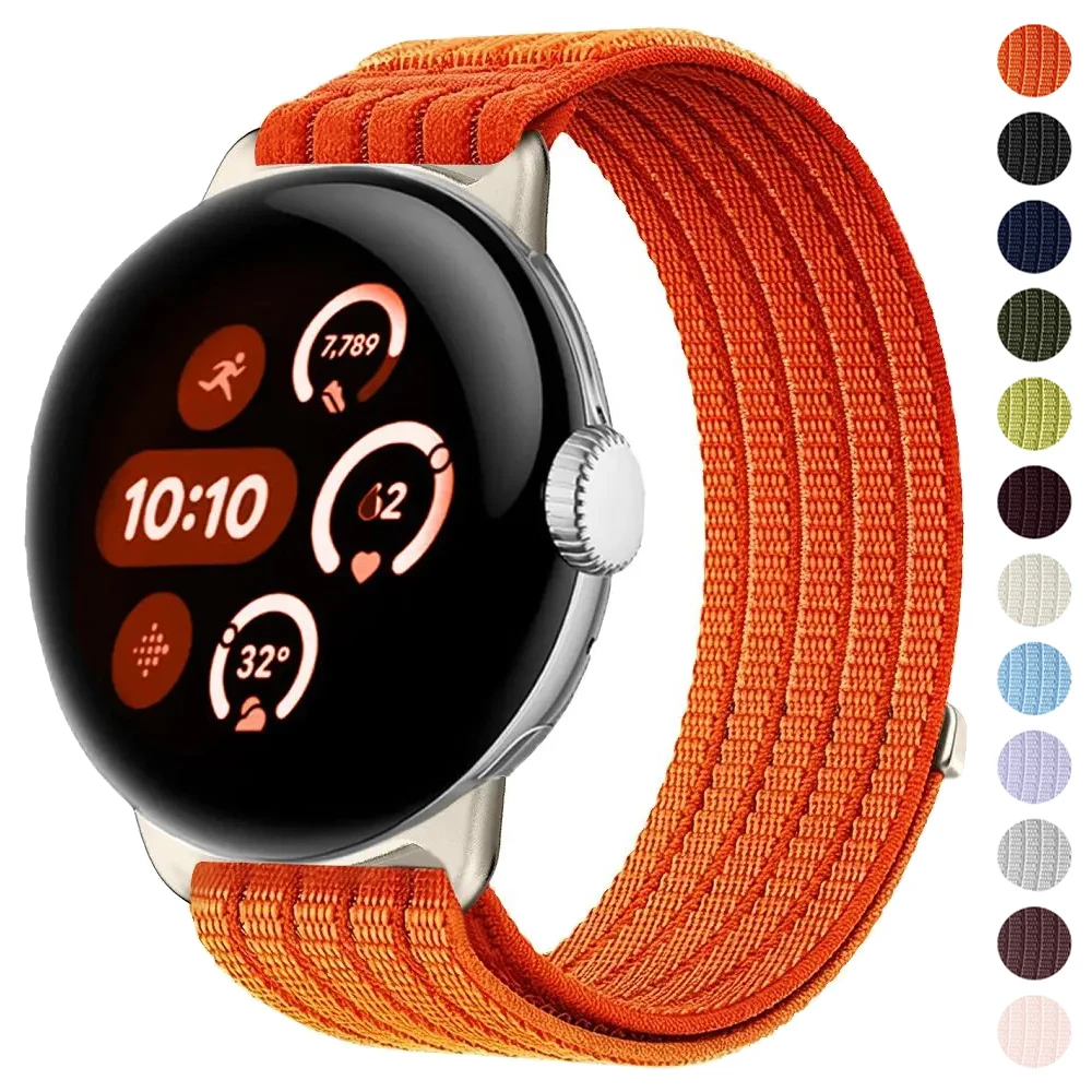 Nylon Braided Strap for Google Pixel Watch 4 3 45mm 41mm Sports Replacement Bracelet for Google Pixel Watch 4 3 2 1 41mm Band