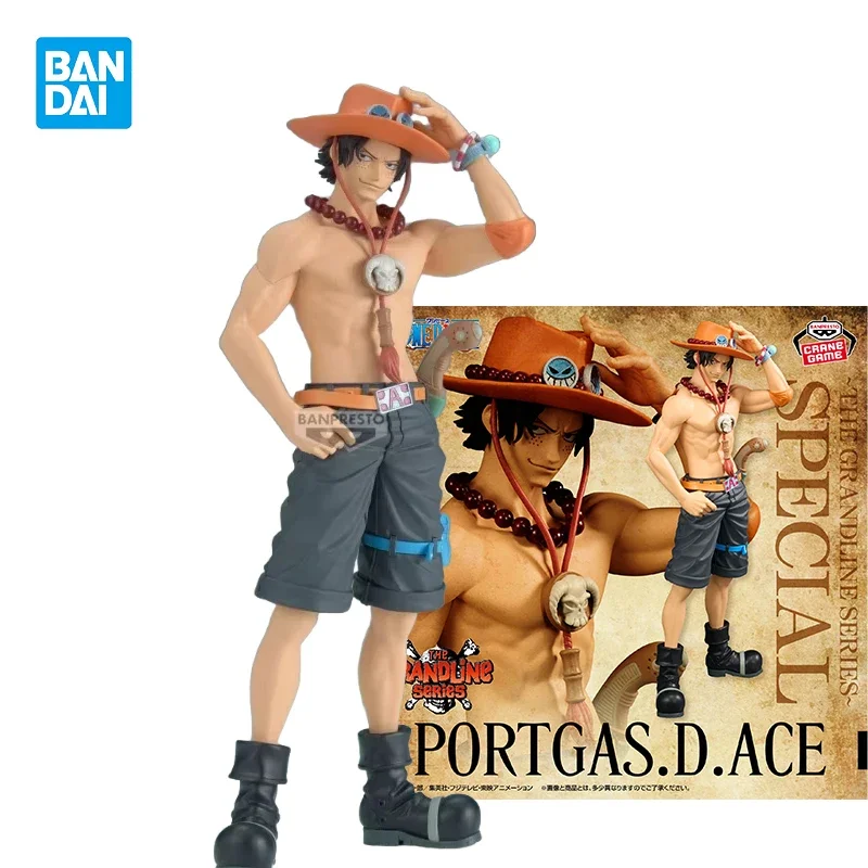 

In Stock BANDAI One Piece DXF THE GRANDLINE SERIES SPECIAL Portgas D Ace Figure Anime Model Genuine Boxed Toy Ornaments