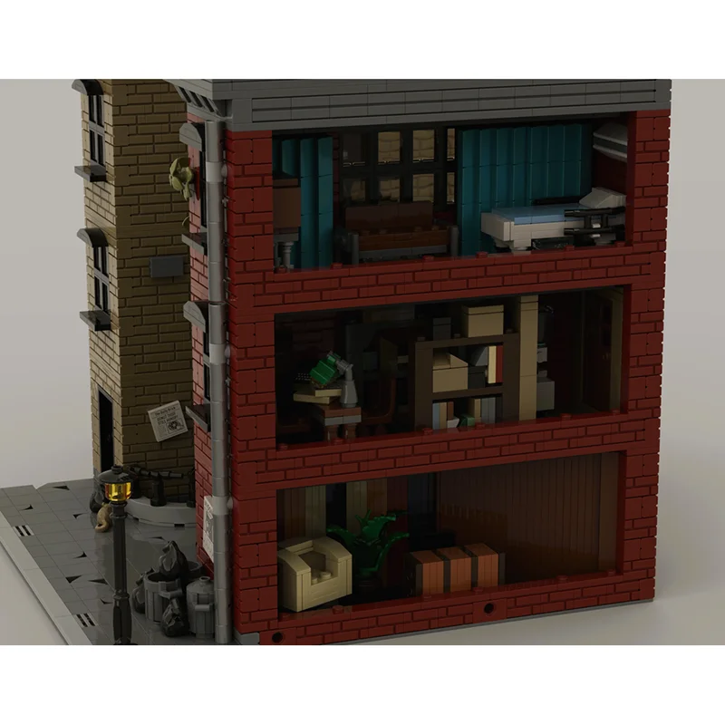 Popularny Model Filmowy Klocki Konstrukcyjne Modularne Słynna Scena - Schody Model Technologiczny Klocki Modularne Zestaw Świąteczny Zabawka DIY Prezent