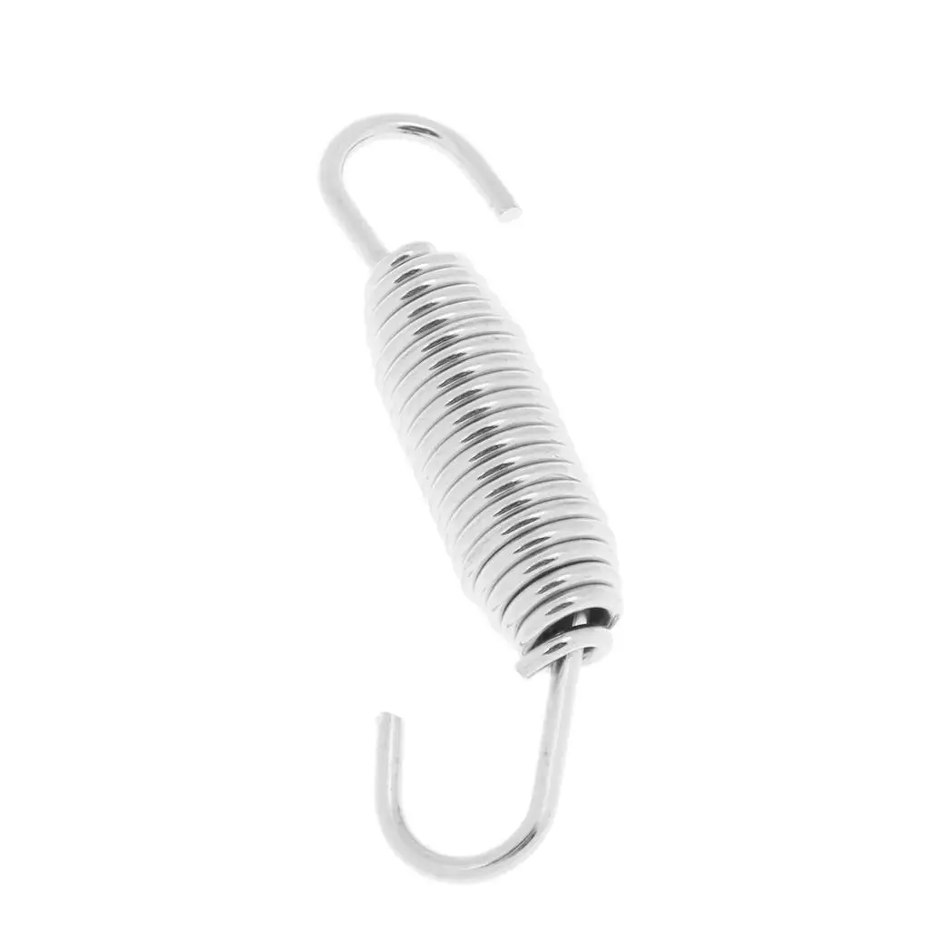 Mola de escape de aço inoxidável para motocicleta 57mm silenciador de 2,24 polegadas