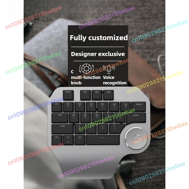 

For Computer Painting Cad Photoshop Office New Delux Designer Special One Hand Typing Smart Knob Customized Mechanical Keyboard
