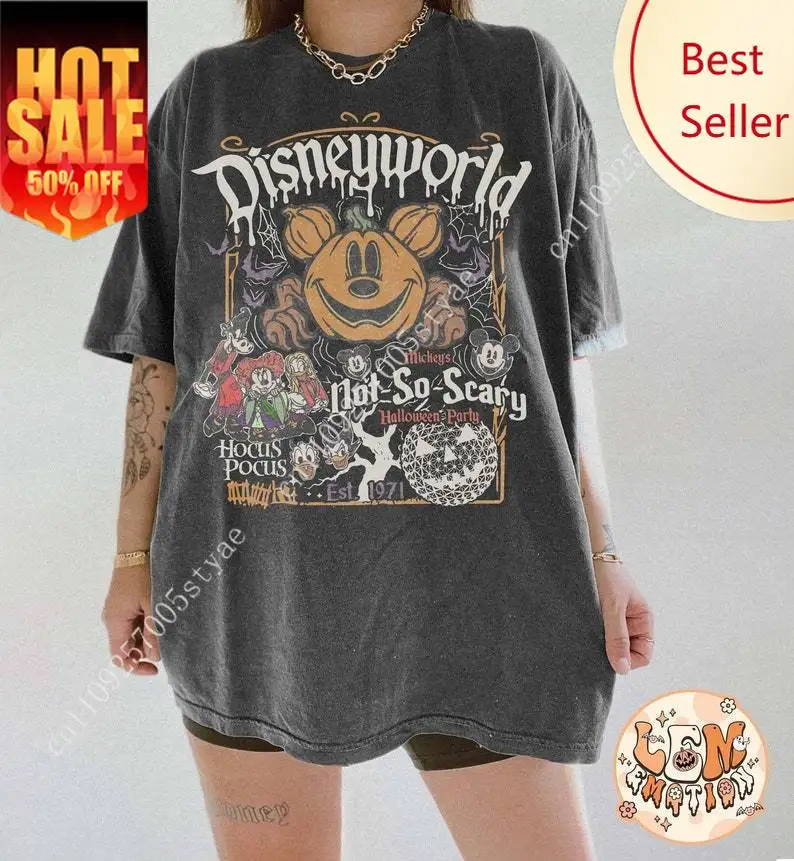 

Vintage Disneyworld Est.1971 Halloween Shirt Mickey's Not So Scary Party Hocus Pocus Shirt Halloween Party