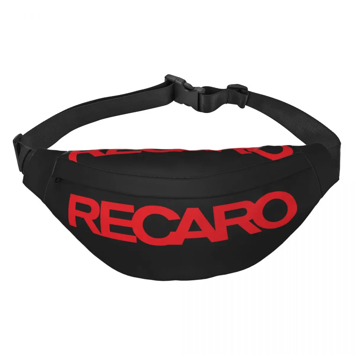 Recaros Fanny Pack Women Men Custom Sling Crossbody Waist Bag for Cycling Camping Phone Money Pouch