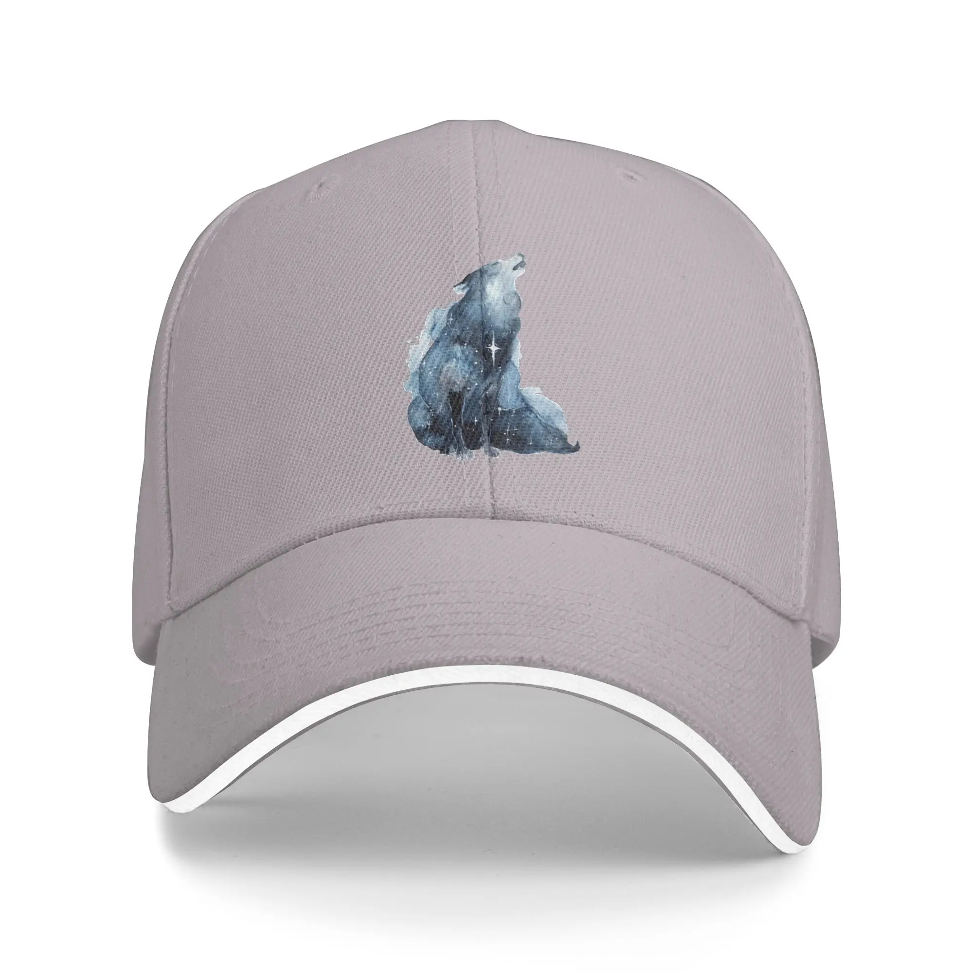 Hot Sale Galaxy Howling Wolf Baseball Cap  Sun Protection Tennis Female  Jogging Tennis Female