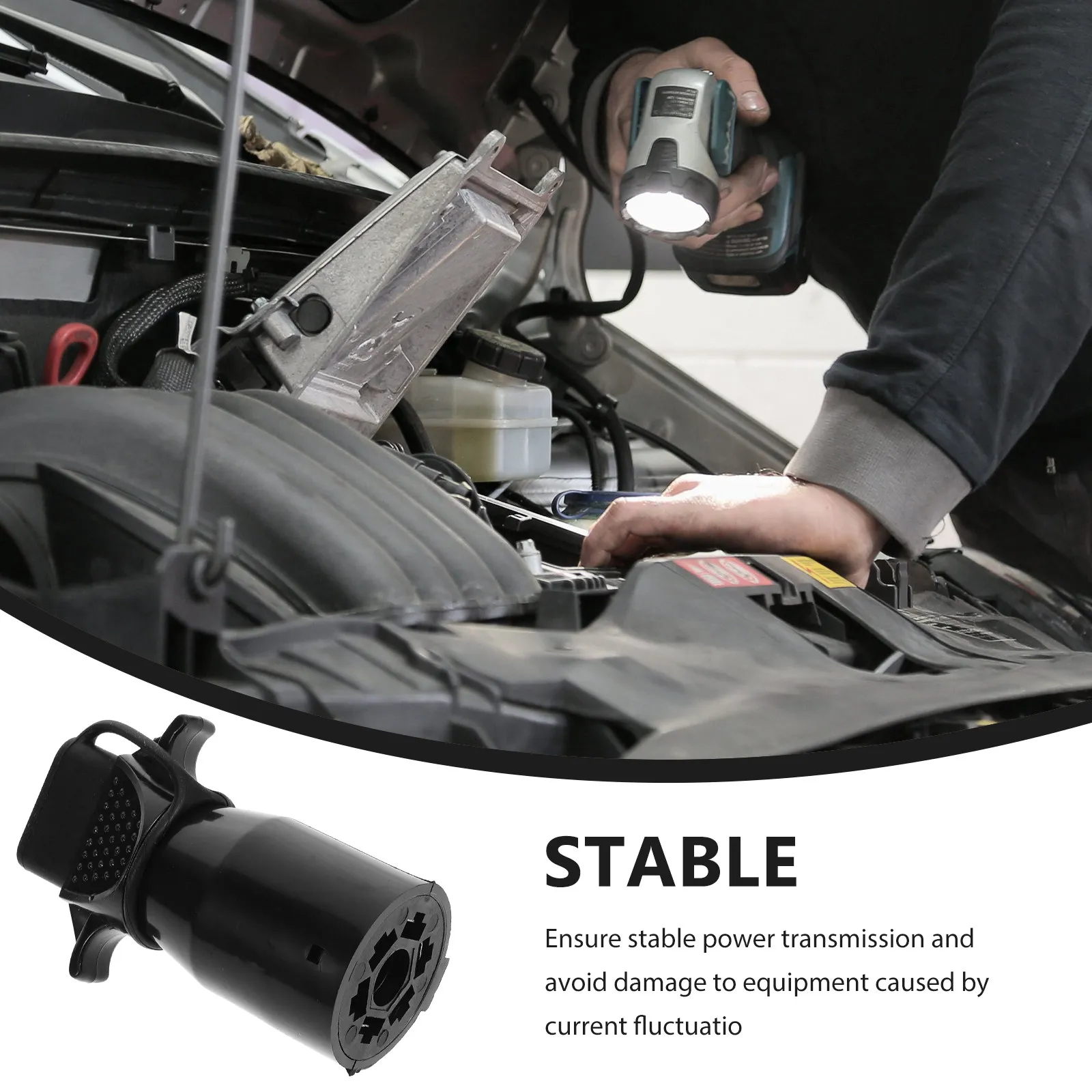 

4-контактный адаптер для автомобильных, грузовых и фургонных световых приборов, простая установка без инструментов, адаптеры для подключения проводки прицепов.