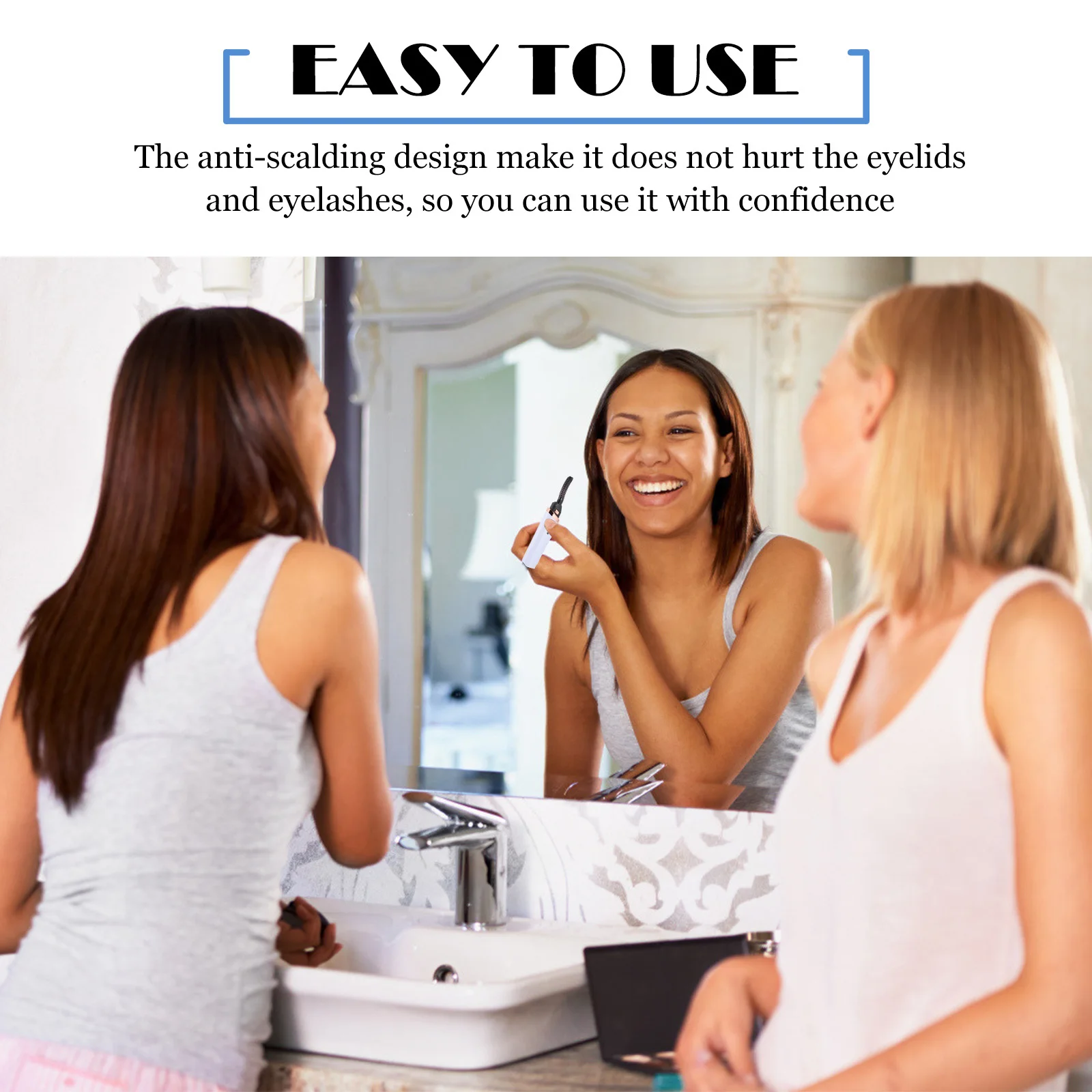 USB Rechargeable Electric Eyelash Curler Heated Three Gear Temperature Control Portable Makeup Tool Electric Eyelash Curler