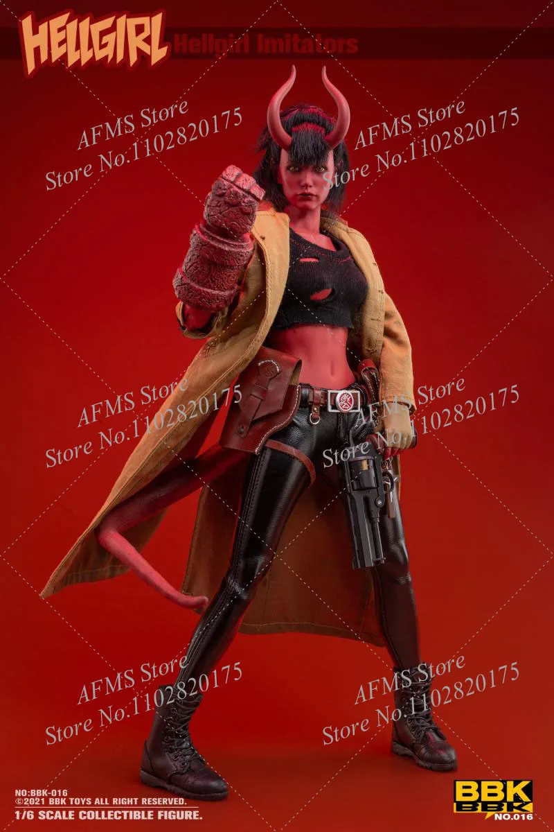 Bbk Bbk016 1/6 Hell Girl Imitator Handsome Female Warrior With Weapon Full Set 12Inch Action Figure Model Toys Best Gift