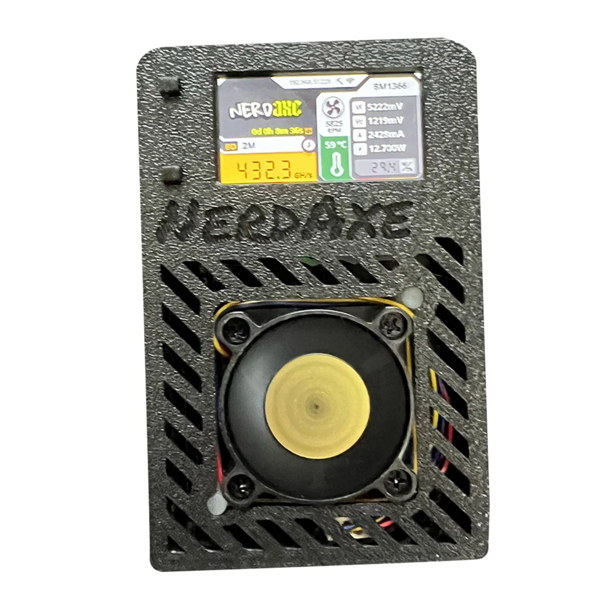 NerdAxe Miner avec écran, S19XP, BM1366, 500Gh/S, ASIC, Bitaxe, Micro-Miner, Loterie, Mining, Plug A