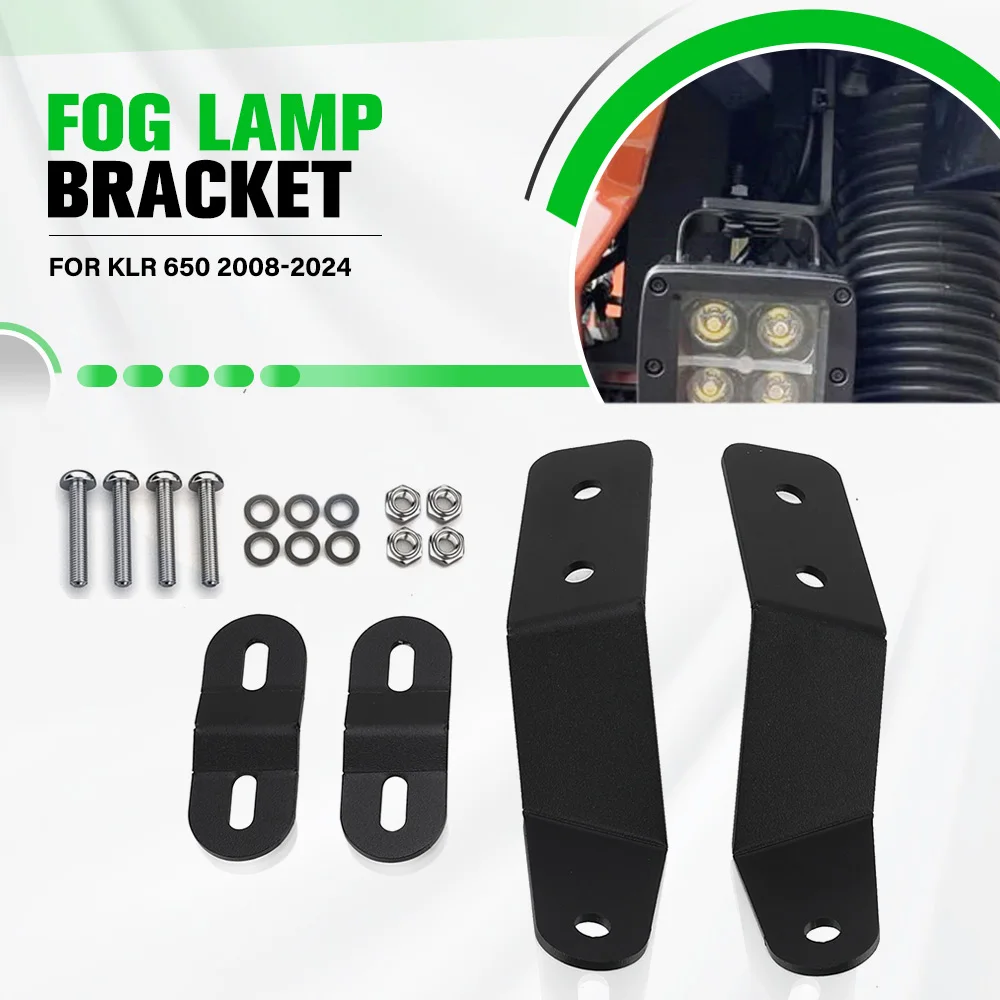

For Kawasaki KLR 650 KLR650 KLR-650 2008-2024 Motorcycle Auxiliary Light Bracket LED Light Fog Lights Brackets Mounting Bracket