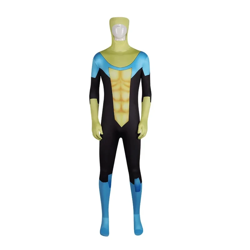 

g'7,n\5;e,8\v,5/Invincible Mark Grayson Cosplay Fantasia Costume Zentai Jumpsuit for Adult Men Outfits Disguise Hallowf;4'v.7/n\