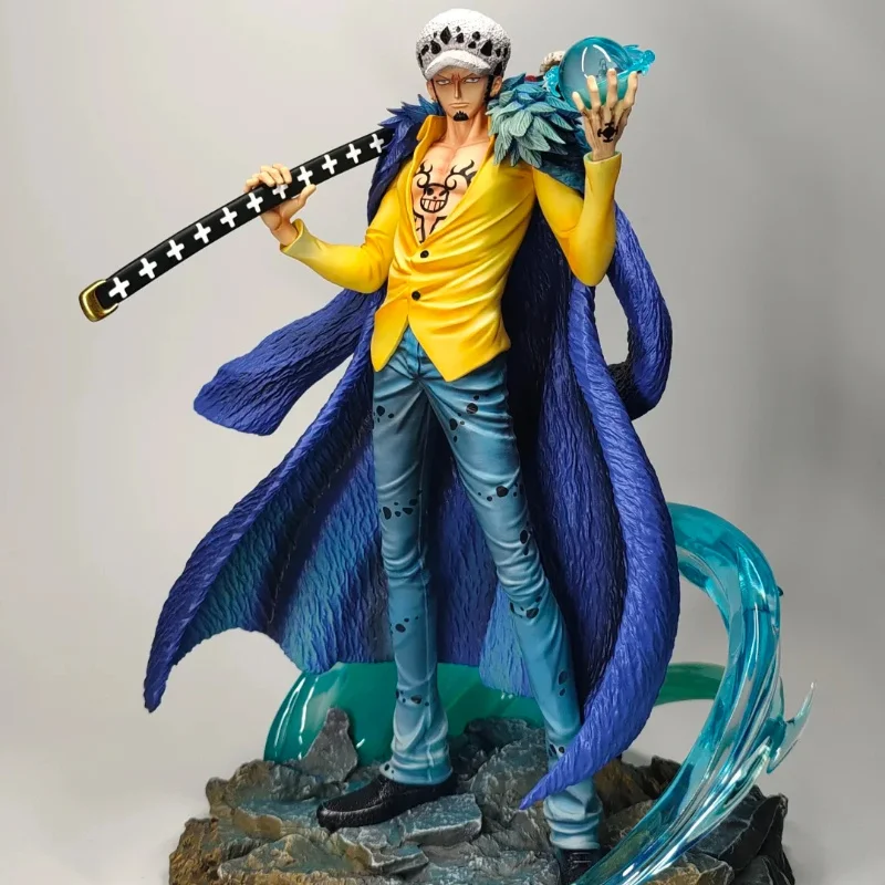 

【 New 】 One Piece Anime Surrounding Statues Double Headed Two Hand Edition Ornament As Rotelafalga Luo Shouban Trendy Toy Gift