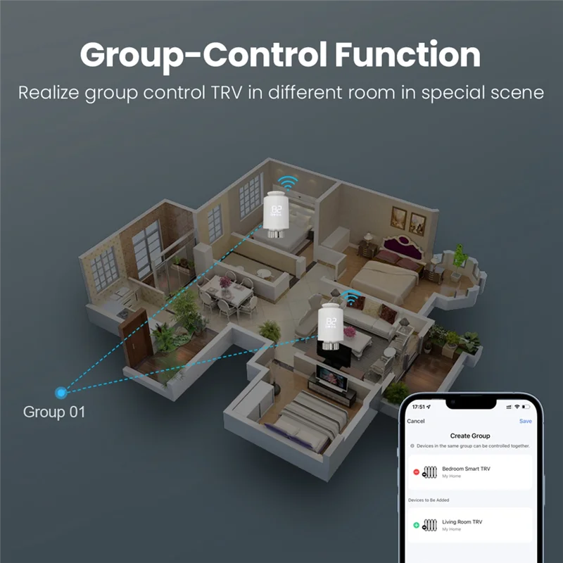 

ABHB-Tuya Zigbee термостат привод радиатора умный TRV термостатический клапан контроллер температуры белый ПК для Alexa Google Home