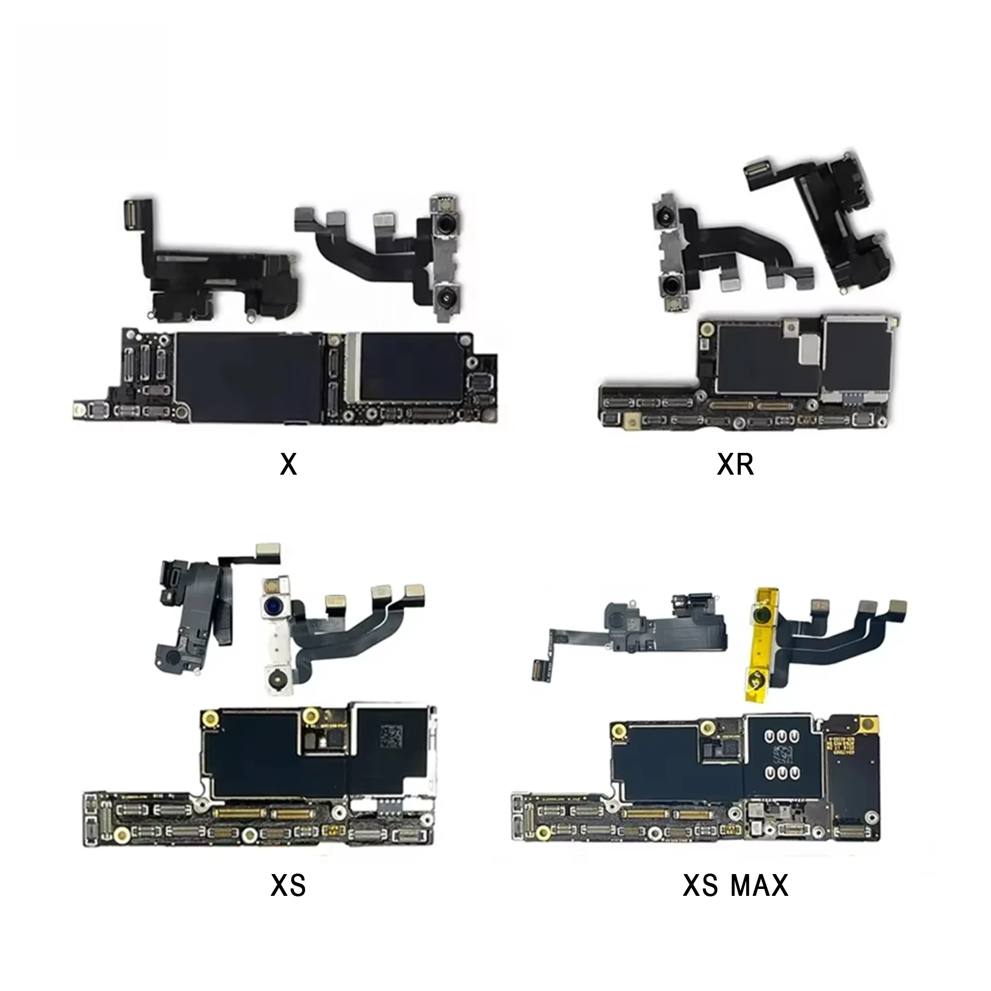 Original Unlocked 64GB 128GB 256GB Mobile Phone Motherboard For IPhone X XS XR XS Max Clean Logic Board With Or Without FACE ID