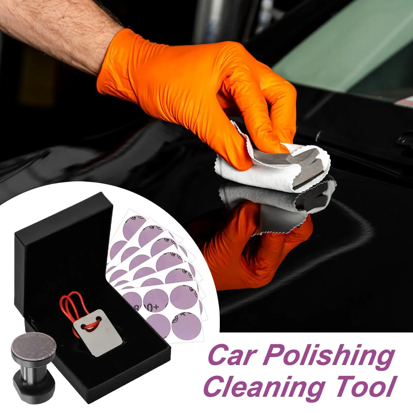 

1 комплект скребка для ремонта автомобильной полировки, провисание Va ​ Rnish Пленка для удаления краски Чистка твердых пятен на поверхности Лечение пылиШец