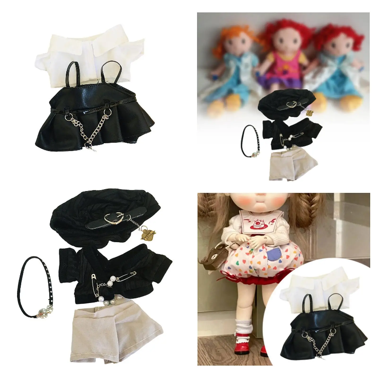 

Dolls Clothes, Handmade Garment, Miniature Clothing Outfits for 20cm Dolls Thanksgiving Gifts, Halloween Gifts