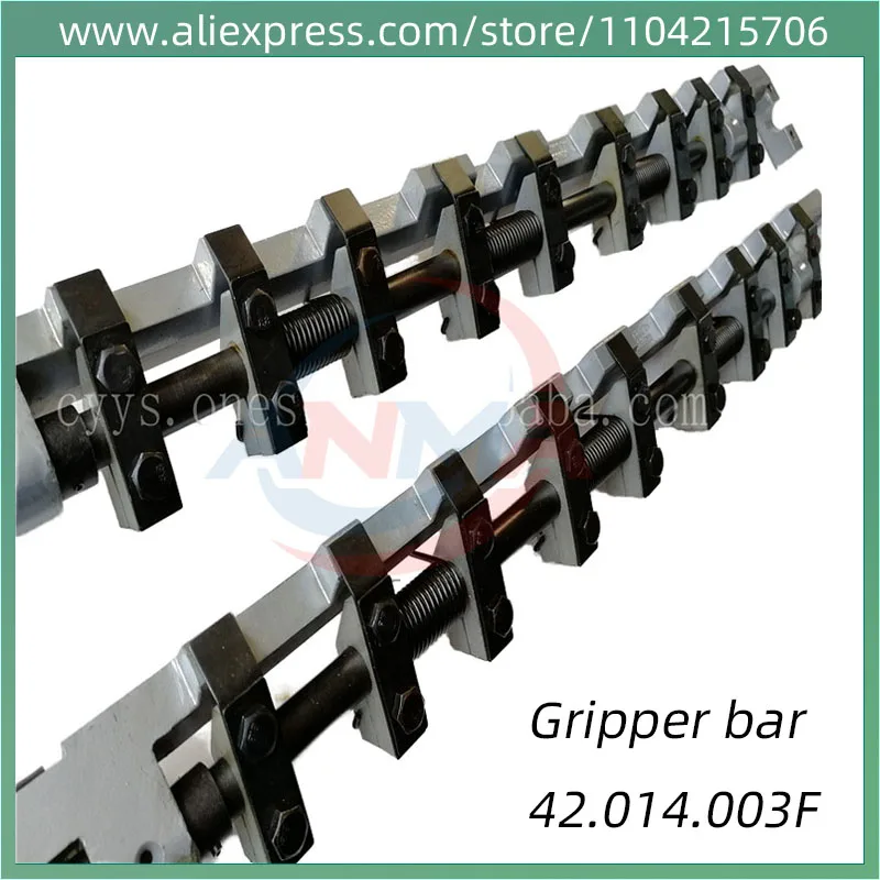 2PCS ANMA Best Quality GTO46 Gripper Bar for printing machine 42.014.003F Delivery Gripper Bar For GTO 46
