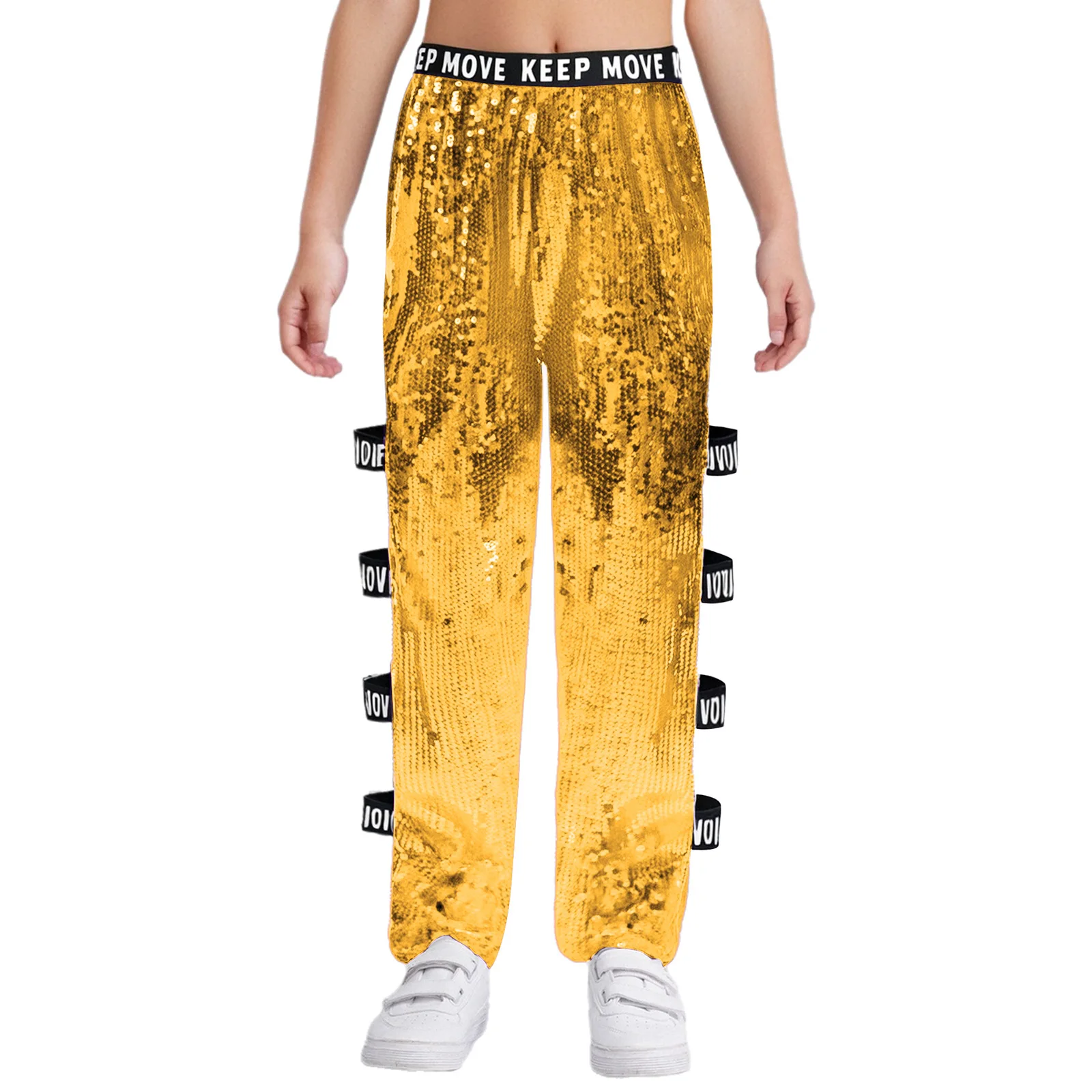 أطفال بنات الجاز الهيب هوب الرقص السراويل لامعة الترتر انقطاع مطاطا حزام السراويل كرنفال مرحلة الأداء زي الشارع الشهير