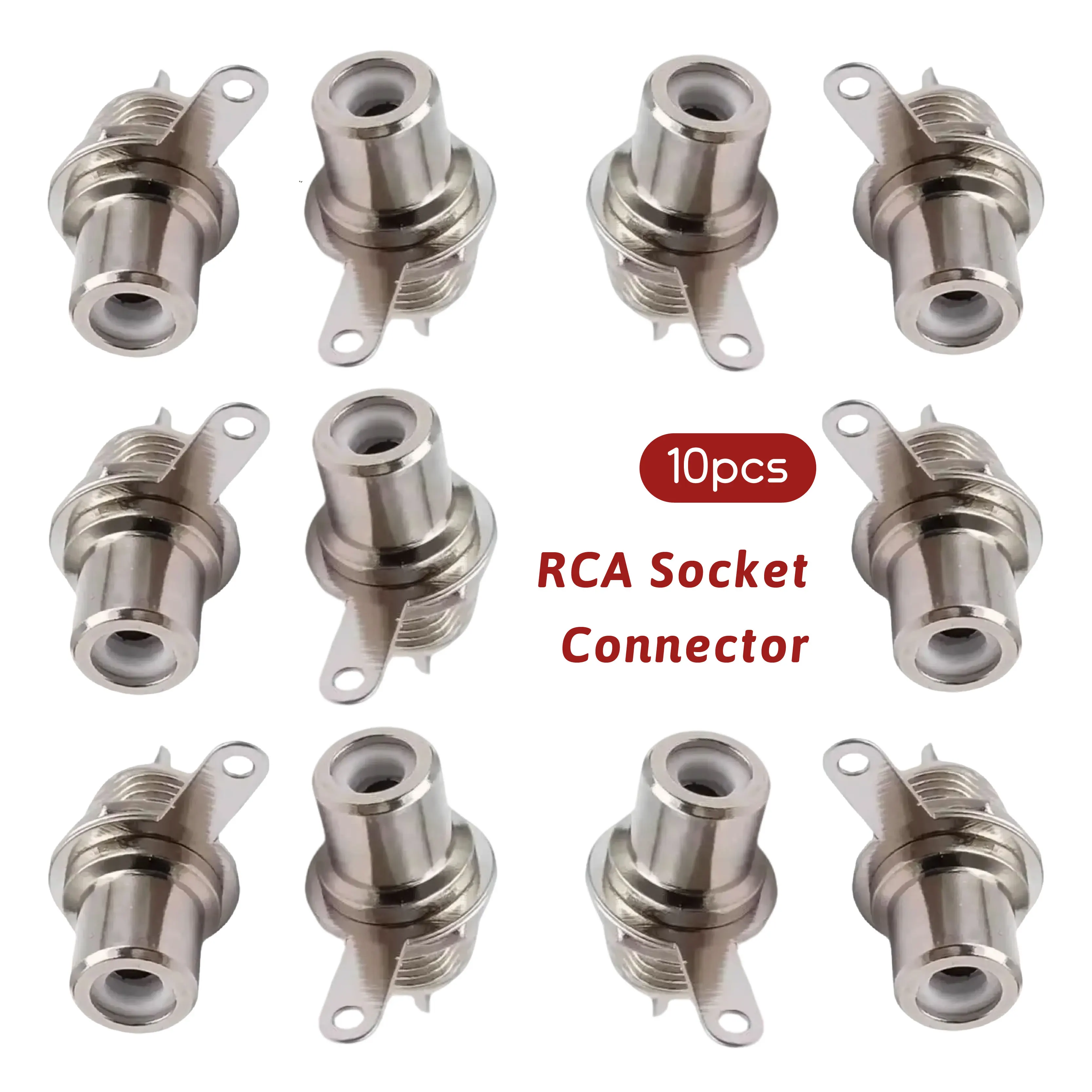 

10 шт. коаксиальный кабель для крепления на панели RCA гнездовой разъем для пайки для Phono аудио усилитель аксессуары для монитора