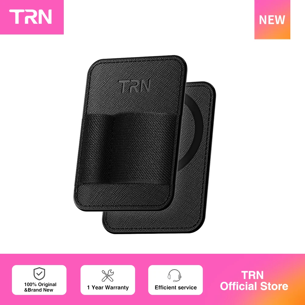 TRN CXP Magnetic Leather Protective Case Portable Headphone Amplifier Case Suitable for Black Pearl, WAVE, TE Pro