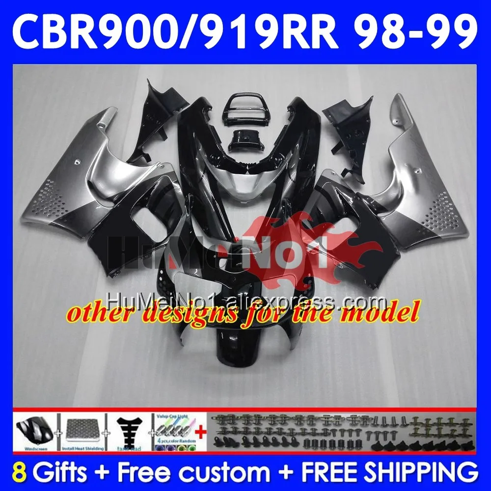 Body For HONDA CBR900RR CBR919RR 56No.28 CBR 919RR CBR900 RR CBR 919 RR CC 900RR 1998 1999 CBR919 RR 98 99 Fairing Red blue new