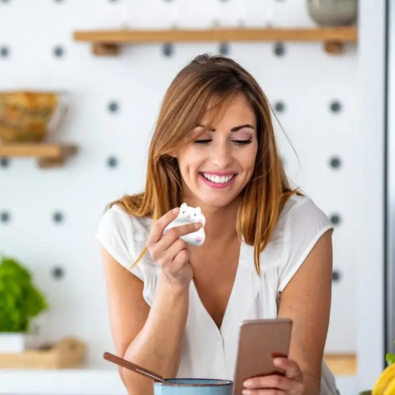 フィジェット スクイーズ おもちゃ ハムスター ソフト アニマル ハムスター スクイーズ 感覚玩具 伸縮性のあるピンチ緩和 フィジェット 男の子 女の子 子供 ティーン用