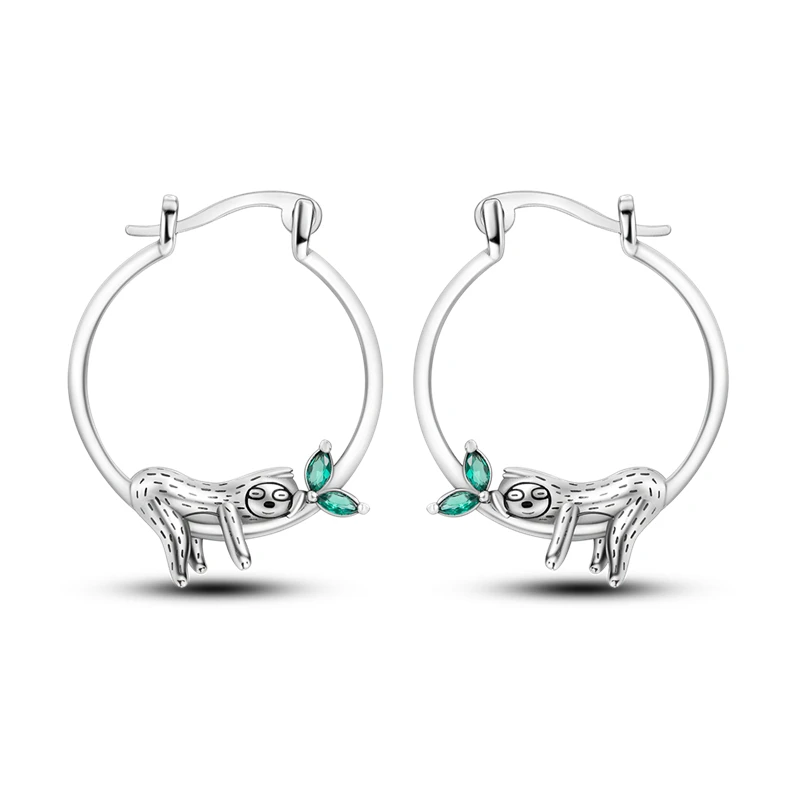 2025, nieuw S925 sterling zilver, geschikt voor schattige dieren- en plantenserie, meerkleurige oorbellen, geschikt voor meisjessieradenboetiek