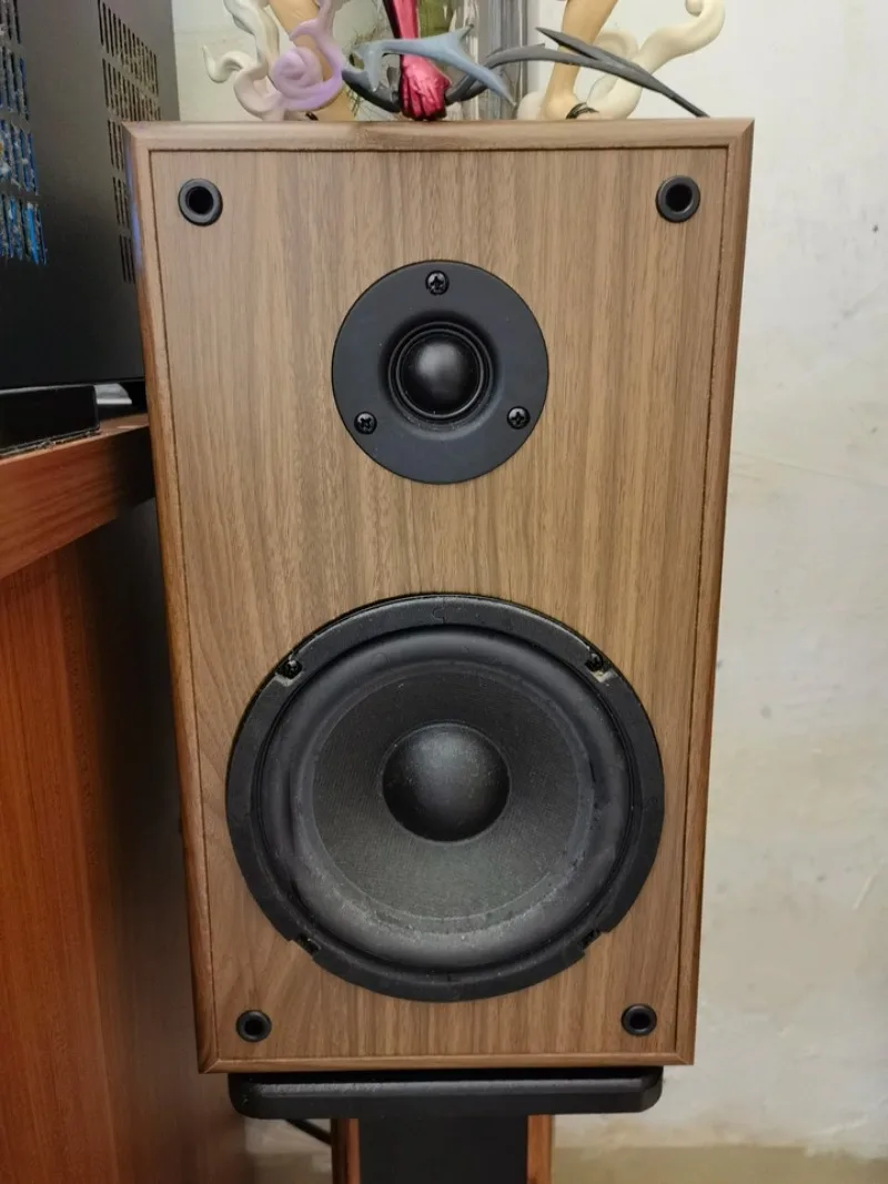 6.5 Inch Wooden Speaker Empty Box 21 Thick Plate Bass Treble Two Way Car Audio Shell
