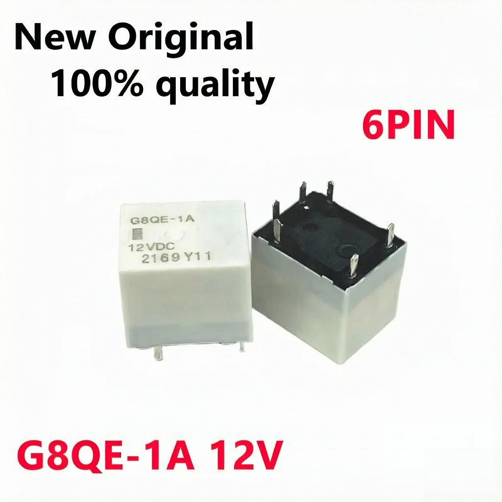 1~5/PCS New G8QE-1A 12VDC 6PIN High beam headlight relay In Stock