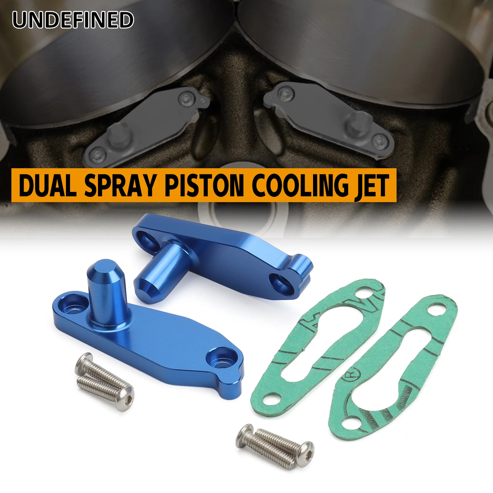 Motorcycles Dual Spray Piston Cooling Jet Kit For Harley Touring Softail FXBB FLFBS FLRT M-Series&M8 Engines 2017-2023