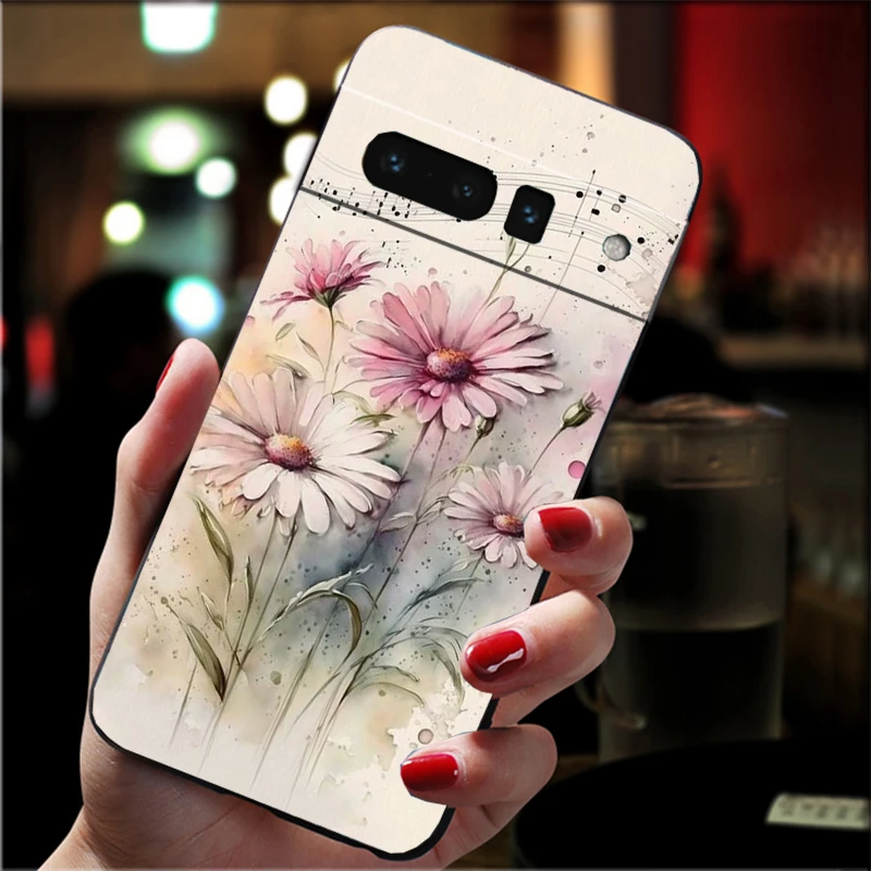 Funda de teléfono de flores silvestres para Google Pixel 10 9 Pro XL 9A 8 7 6 Pro Pixel 8A 7A 6A Pixel 8 7 6 5