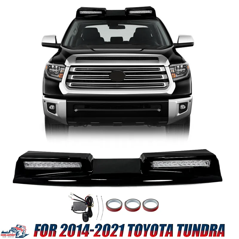 

Спойлер Magickit для Toyota Tundra 2014 2015 2016 2017 2018-2021, спойлер на крышу, крыло со светодиодными фонарями, карбоновый вид DRL