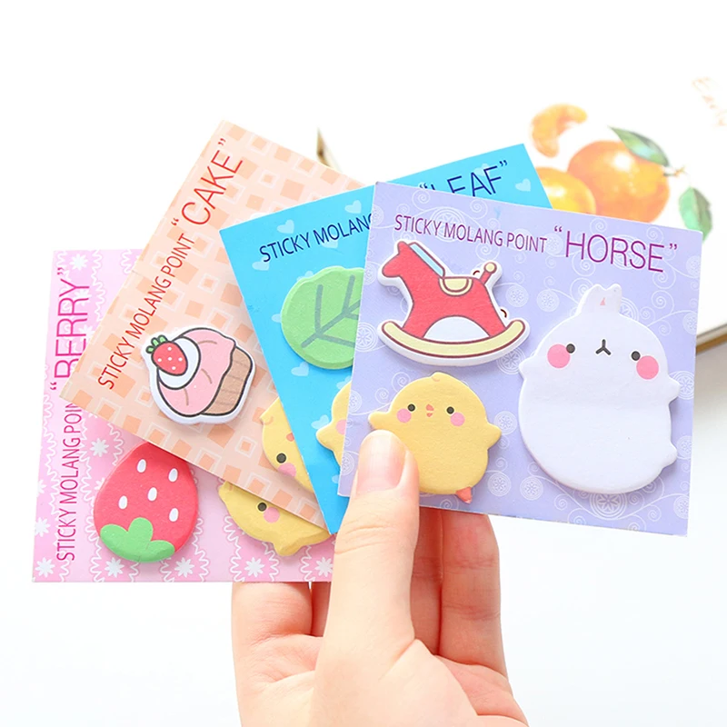 Memo Pads Sticky Notes Rabbit Sticker Notebooks Writing Pads Self-Adhesive Memo Pad School Office School Stationery