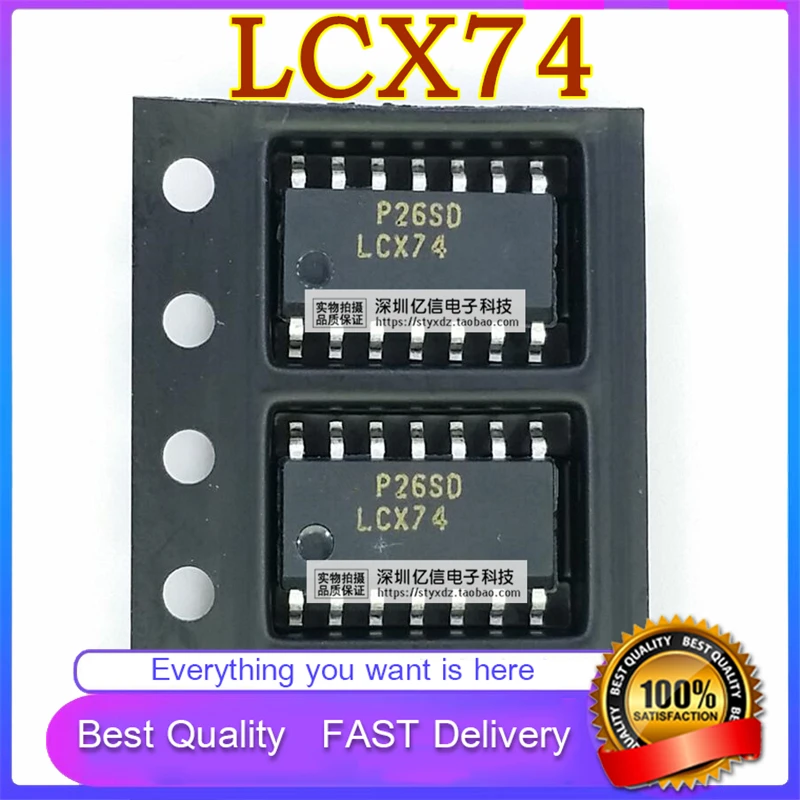 10Pcs/Lot New Original LCX74 74LCX74MX LOGIC Chip PATCH SOP-14 VOLUME 3.9MM  In Stock