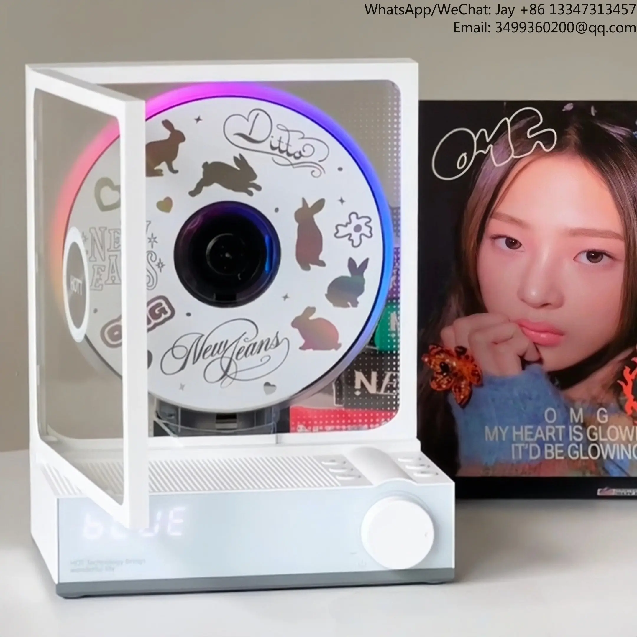 

Оригинальный ретро-плеер CD с Bluetooth-колонкой, встроенным магнитным дисковым приводом, проигрыватель альбомов, подарок для студента