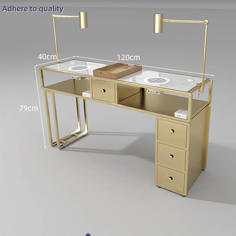 전문 네일 테이블, 절묘한 상업 응접실 코너 테이블 디자인, 드레싱 메사스 드 매니큐어 살롱 가구, CY50NT