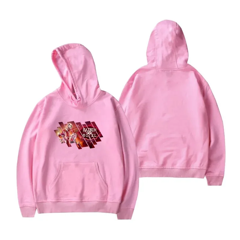 Anime dibujos animados Hazbin Hotel Charlie Morningstar Vaggie 3D estampado completo Sudadera con capucha pareja ropa de calle de moda Jersey Top
