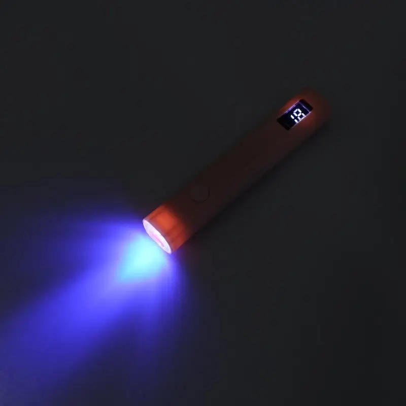 1 Juego de máquina secadora de uñas recargable, lámpara Led Uv para uñas, pantalla de sincronización, Mini lámpara de uñas de mano, linterna familiar de secado rápido